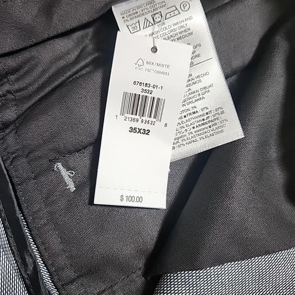 Banana Republic Slim Fit Mid Rise Slim Through Thigh Slim Leg Opening  Mens... - Picture 9 of 12